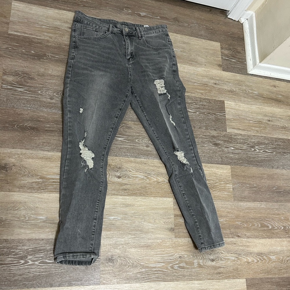 Gray jeans